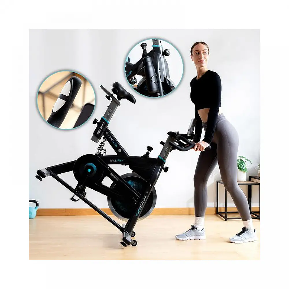 Ποδήλατο Γυμναστικής Cecotec Spinning DrumFit Indoor 24000 Race Sprint CEC-07245 Ποδήλατο Γυμναστικής Cecotec Spinning DrumFit Indoor 24000 Race Sprint CEC-07245