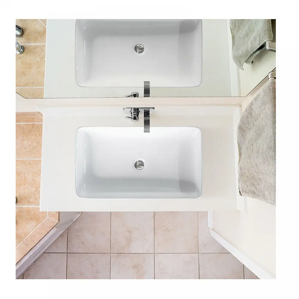 Επικαθήμενος Νιπτήρας Κεραμικός 60 x 35 x 11 cm Costway BA7540