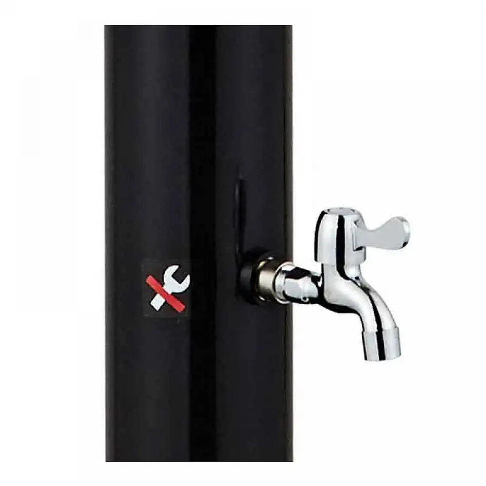 Ηλιακό Θερμαινόμενο Ντους Εξωτερικού Χώρου 35 Lt 16.5 x 16.5 x 220 cm Bakaji 02838258