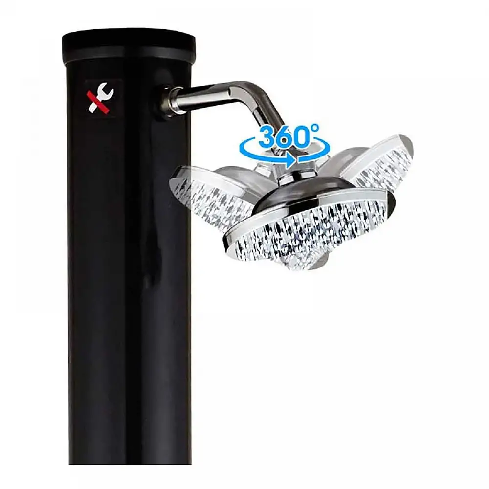 Ηλιακό Θερμαινόμενο Ντους Εξωτερικού Χώρου 35 Lt 16.5 x 16.5 x 220 cm Bakaji 02838258