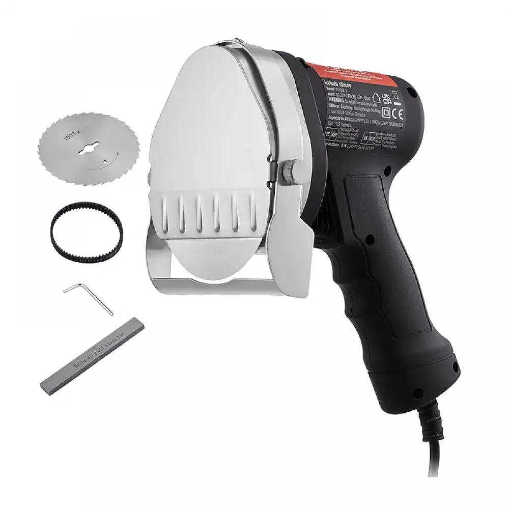Ηλεκτρικό Μαχαίρι Κοπής Γύρου 100 mm 80 W με 2 Λεπίδες VEVOR TEQKRD80WYBDC31TVV2