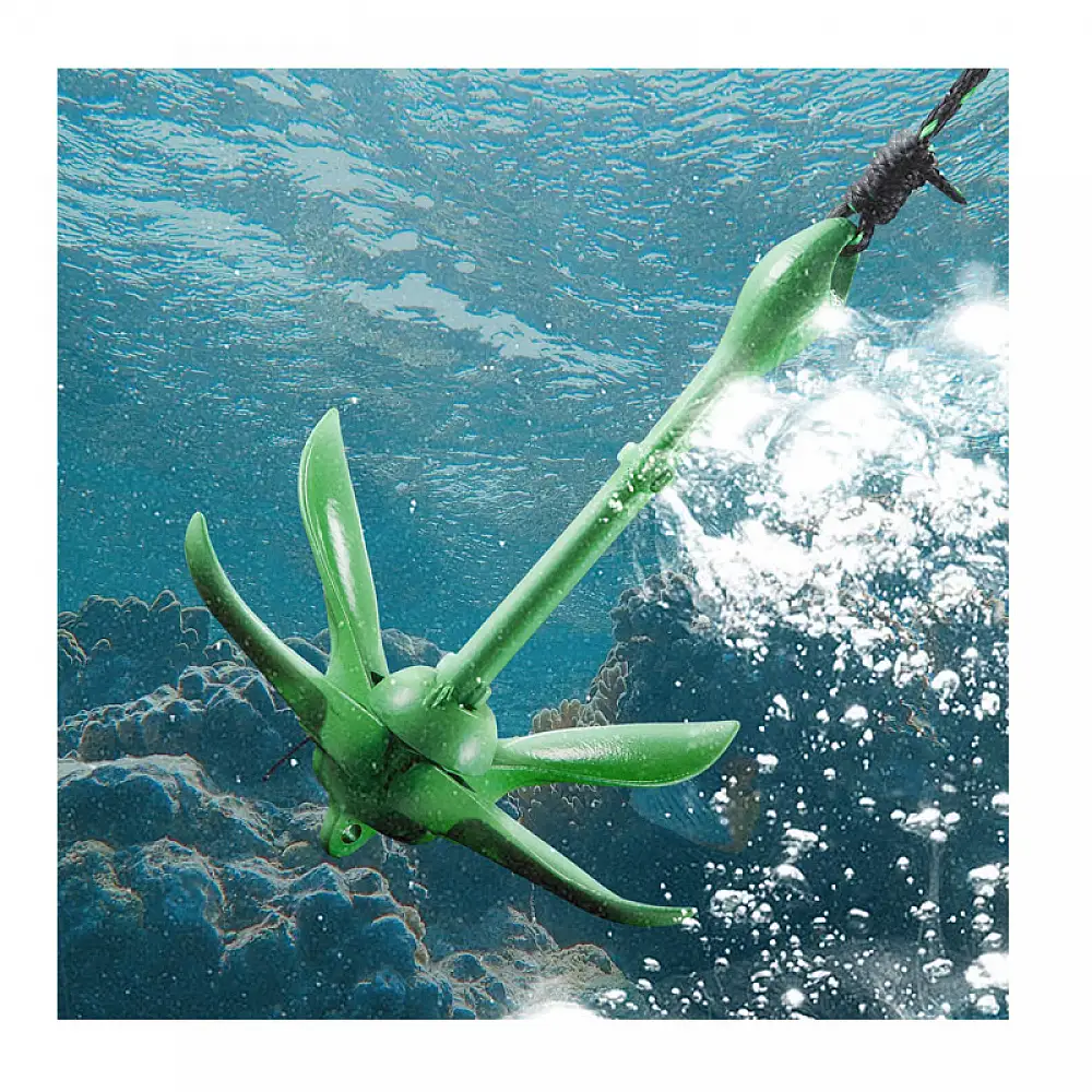 Πτυσσόμενη Άγκυρα για Κανό Καγιάκ από Χυτοσίδηρο 1.5 Kg με Σχοινί και Σημαδούρα VEVOR PHTMYJTPSG35NCT7KV0