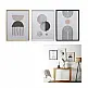 Σετ Ξύλινες Κορνίζες Τοίχου 45 x 2 x 60 cm 3 τμχ Home Deco Factory HD1977-SET