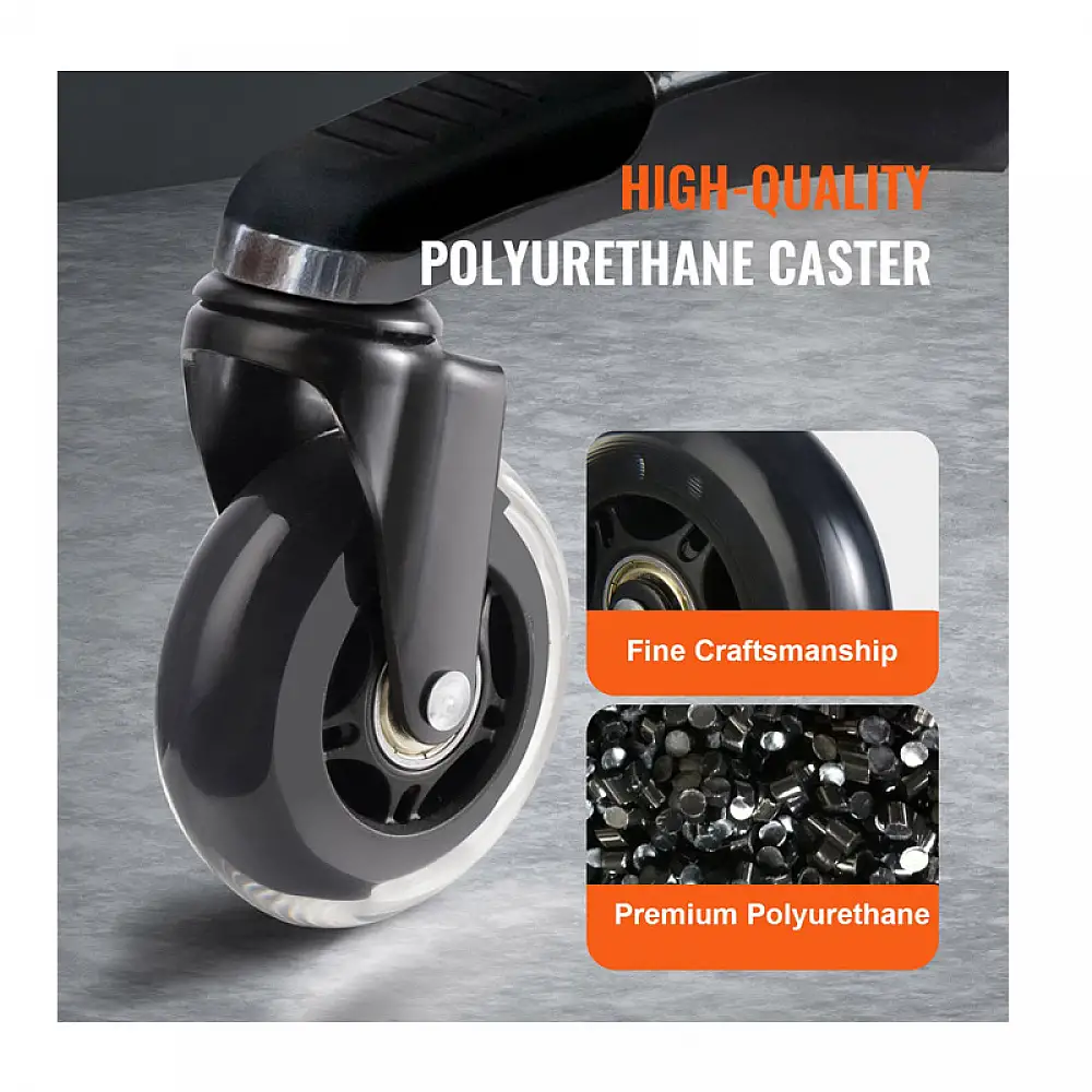 Σετ Περιστρεφόμενα Ροδάκια για Καρέκλα Γραφείου 76.2 mm 5 τμχ VEVOR BGLGJAZ3INCH1FZCLV0