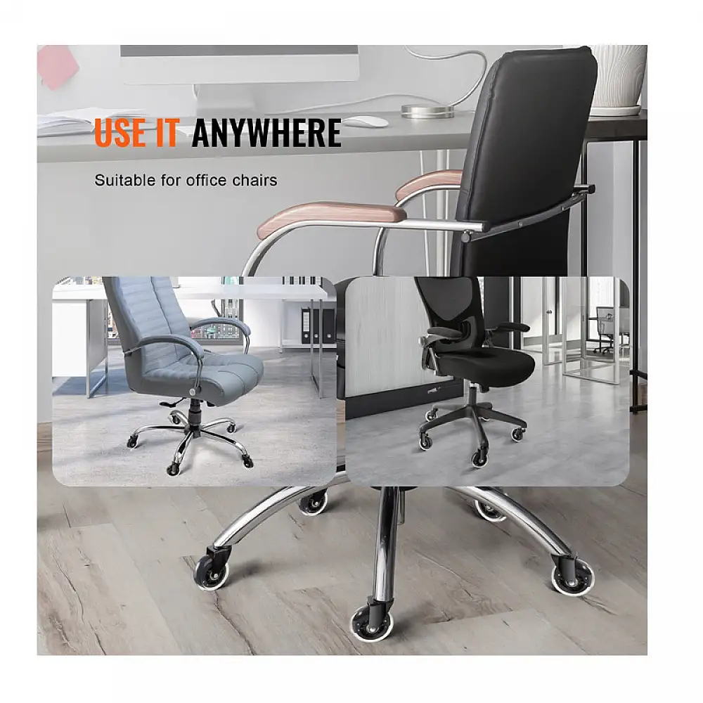 Σετ Περιστρεφόμενα Ροδάκια για Καρέκλα Γραφείου 76.2 mm 5 τμχ VEVOR BGLGJAZ3INCH1FZCLV0