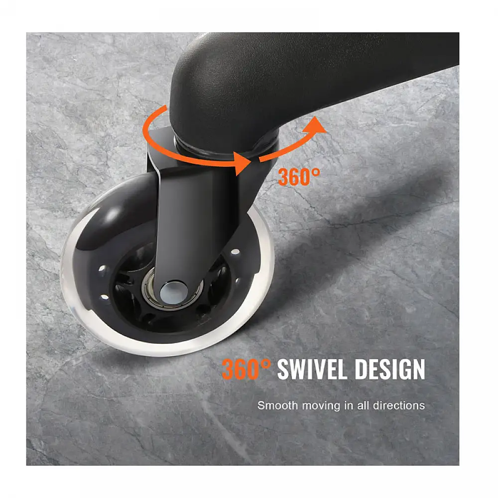 Σετ Περιστρεφόμενα Ροδάκια για Καρέκλα Γραφείου 76.2 mm 5 τμχ VEVOR BGLGJAZ3INCH1FZCLV0