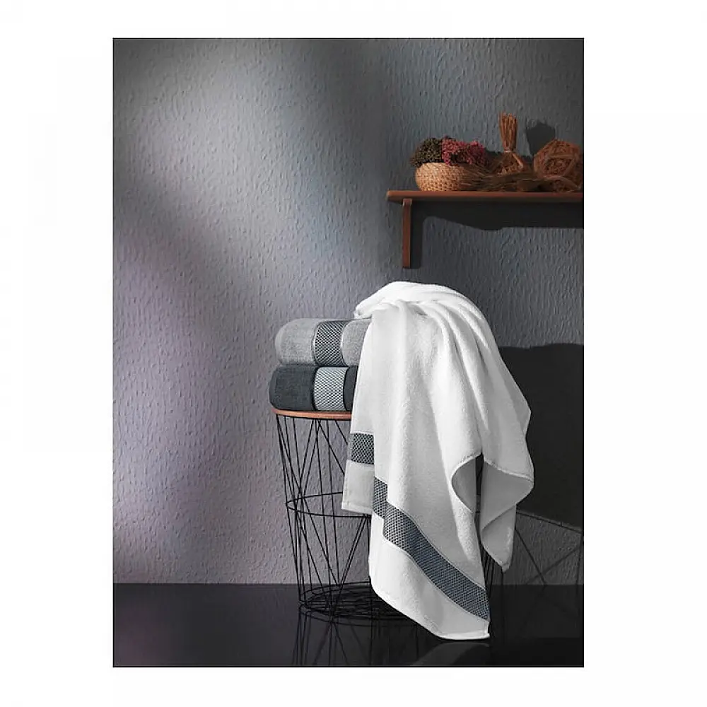 Πετσέτα Μπάνιου 100% Βαμβάκι 70 x 140 cm Arten Silver Guy Laroche 1122090124014