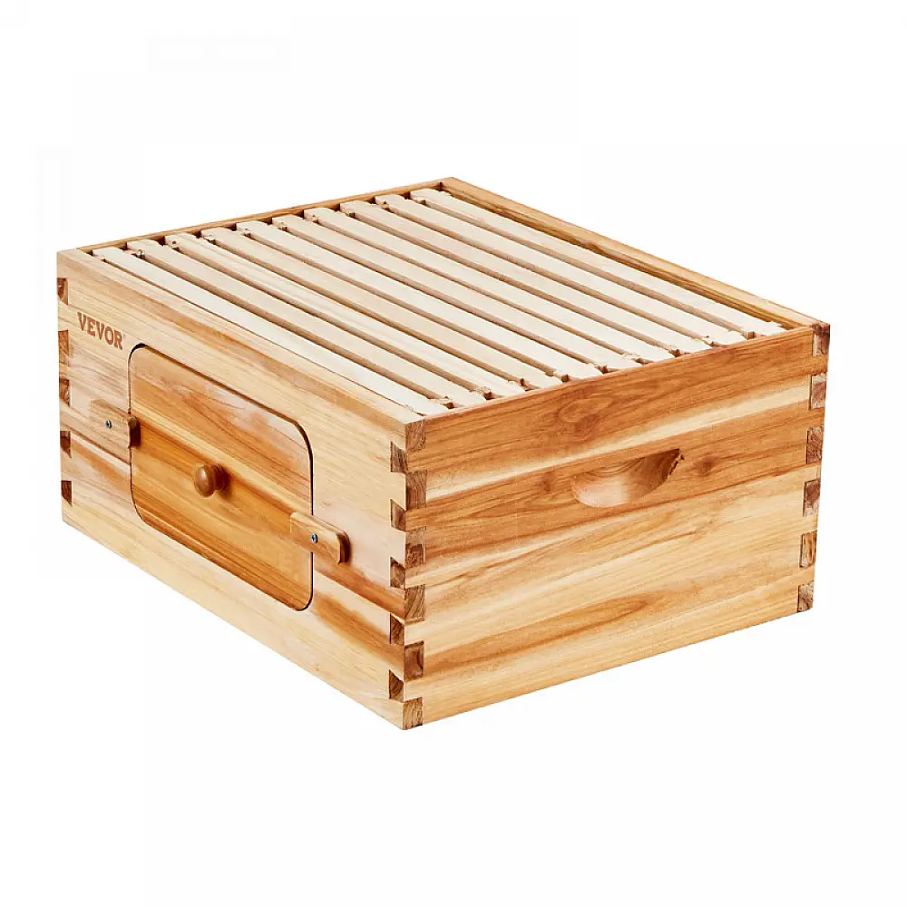 Ξύλινος Όροφος Κυψέλης με 10 Πλαίσια 503 x 414 x 245 mm VEVOR CTFXSMSHX1109SC61V0 Ξύλινος Όροφος Κυψέλης με 10 Πλαίσια 503 x 414 x 245 mm VEVOR CTFXSMSHX1109SC61V0