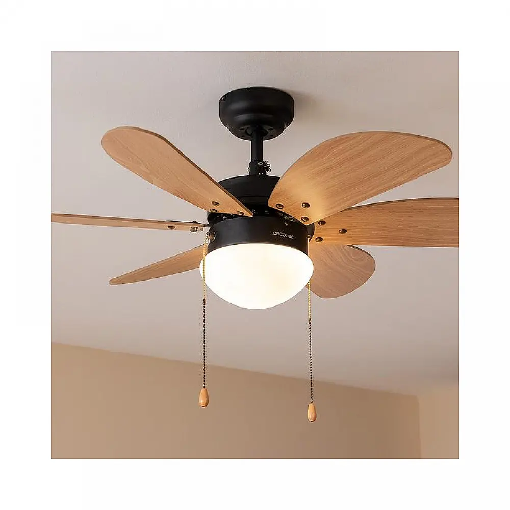 Ανεμιστήρας Οροφής με Φως 50 W EnergySilence Aero 360 Black&Wood Cecotec CEC-08368 Ανεμιστήρας Οροφής με Φως 50 W EnergySilence Aero 360 Black&Wood Cecotec CEC-08368