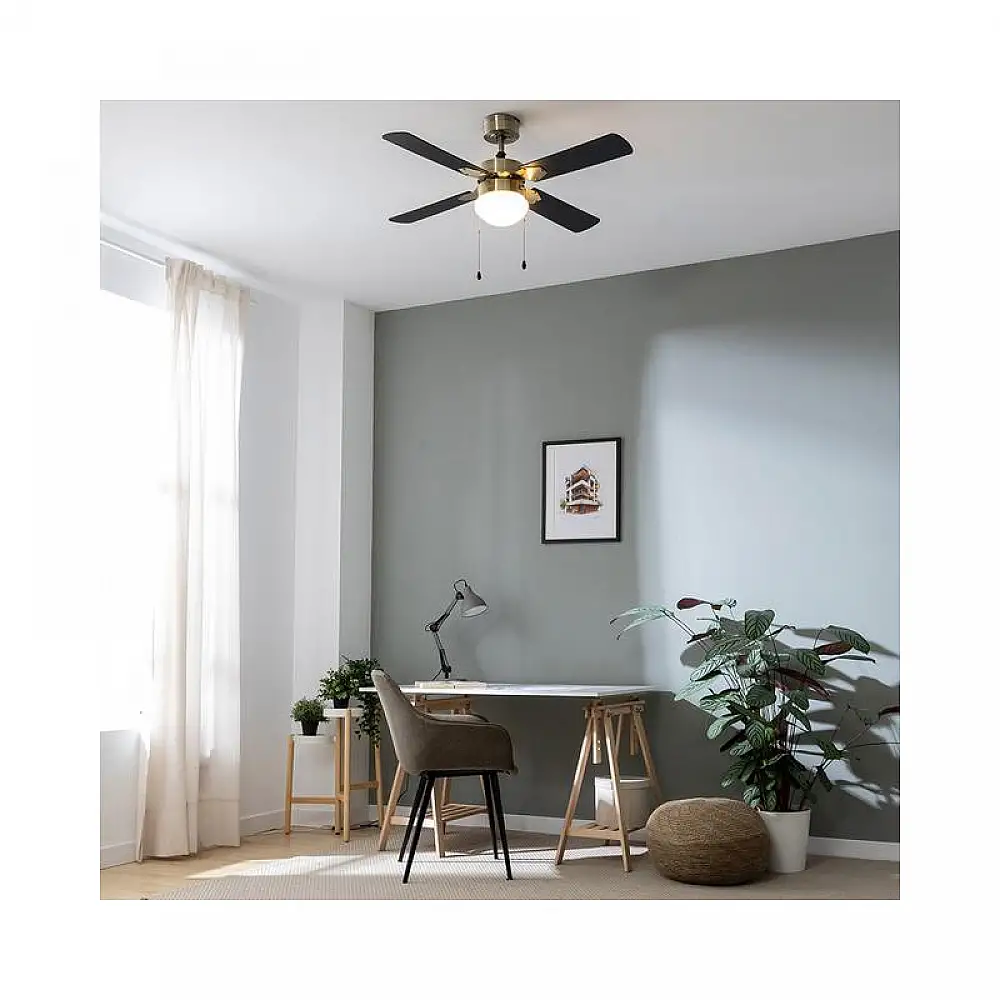 Ανεμιστήρας Οροφής με Φως 50 W EnergySilence Aero 450 GoldBlack Cecotec CEC-08463