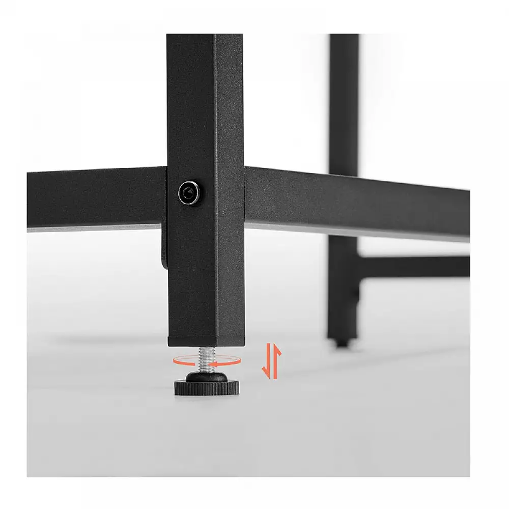 Μεταλλικό Γραφείο 120 x 60 x 75 cm Χρώματος Σκούρο Καφέ VASAGLE LWD039B01