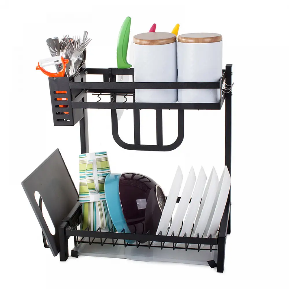 Διώροφη Μεταλλική Πιατοθήκη Στεγνωτήριο 35.5 x 22.5 x 40 cm Verk Group 5907451339466