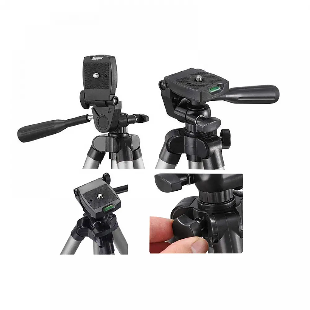 Selfie Stick Τρίποδο Κινητού με Τηλεχειριστήριο Bluetooth Χρώματος Ασημί Verk Group 5907451334614
