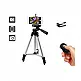 Selfie Stick Τρίποδο Κινητού με Τηλεχειριστήριο Bluetooth Χρώματος Ασημί Verk Group 5907451334614