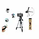 Selfie Stick Τρίποδο Κινητού με Τηλεχειριστήριο Bluetooth Χρώματος Ασημί Verk Group 5907451334614