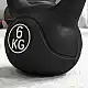 HOMCOM Kettlebell 6kg από Πλαστικό και Άμμο με Επίπεδη Βάση και Λαβή 20x13x22 cm Μαύρο A91-076V05BK