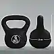 HOMCOM Kettlebell 6kg από Πλαστικό και Άμμο με Επίπεδη Βάση και Λαβή 20x13x22 cm Μαύρο A91-076V05BK