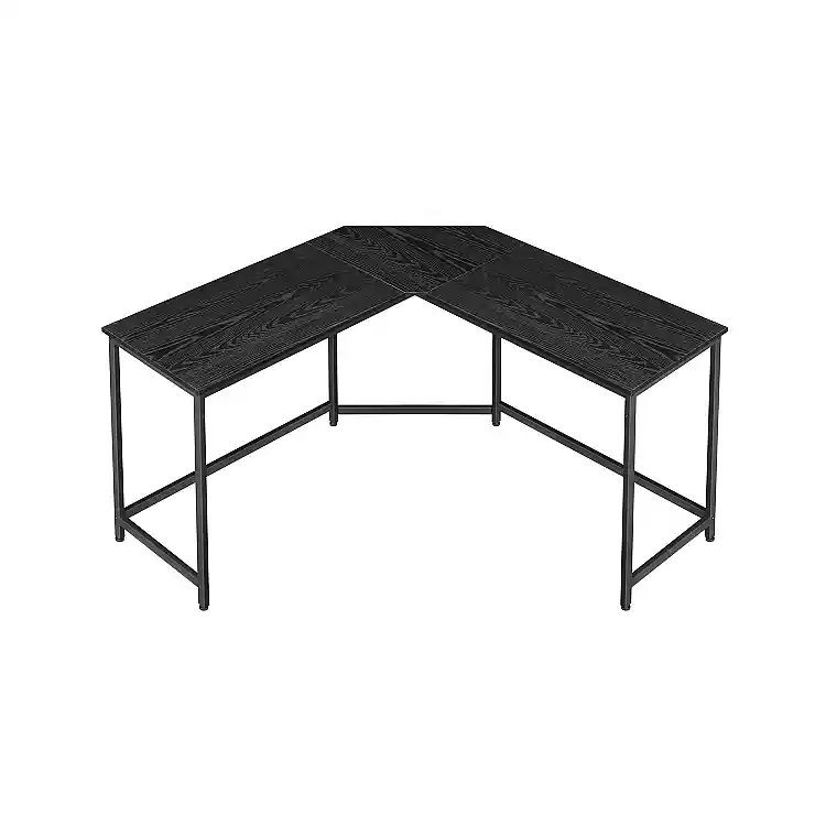 VASAGLE Γωνιακο Γραφείο 149 x 149 x 76 cm Χρώματος Μαύρο LWD073B56