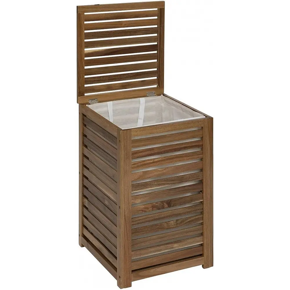 5Five Simply Smart Καλάθι για άπλυτα "Blackacia" 65l από Ακάκια 40,3x40,3x60 εκ 204901 5Five Simply Smart Καλάθι για άπλυτα "Blackacia" 65l από Ακάκια 40,3x40,3x60 εκ 204901