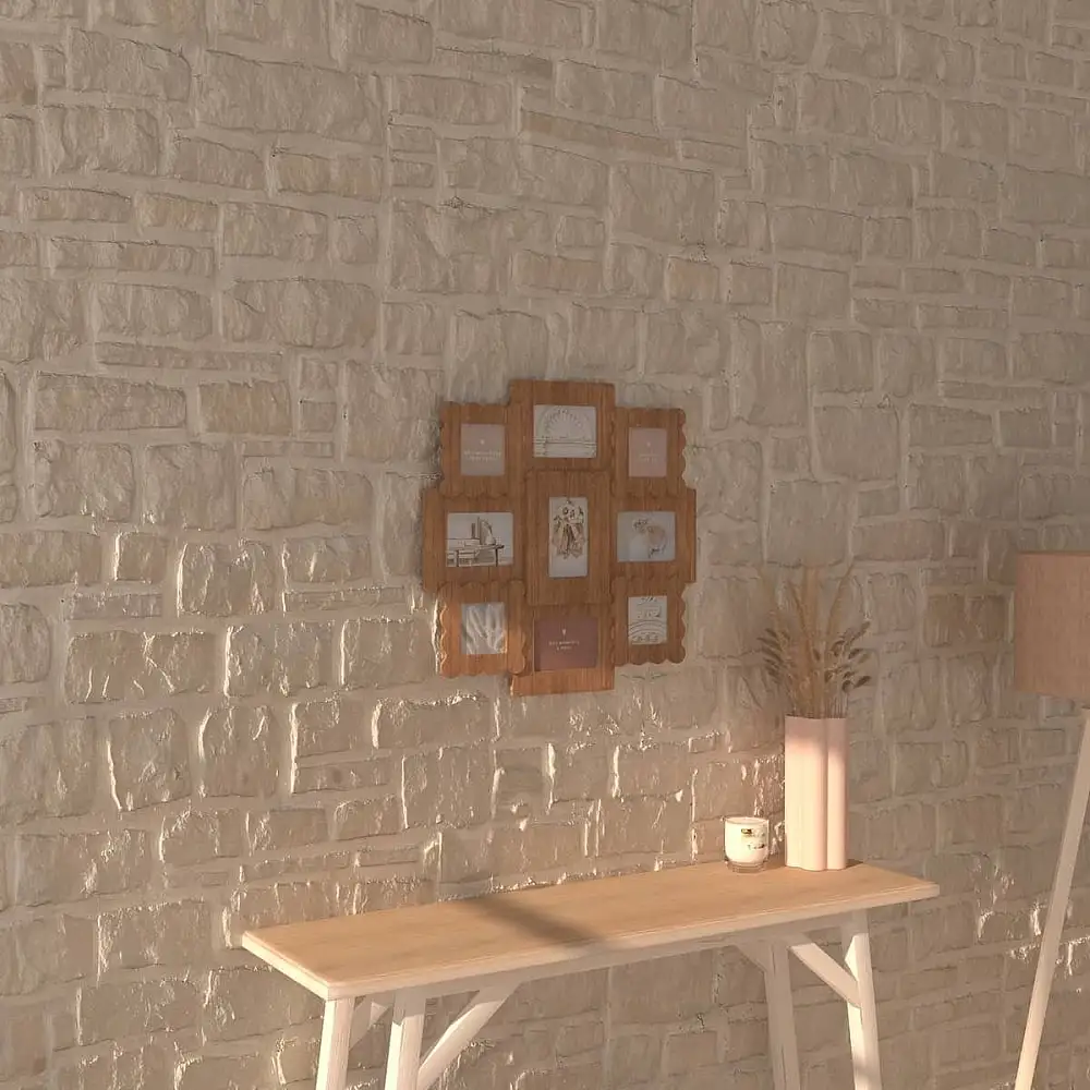 Atmosphera  Πολυκορνίζα 9 θέσεων "Briana"Εφέ ξύλου, 9 φωτογραφίες  200253