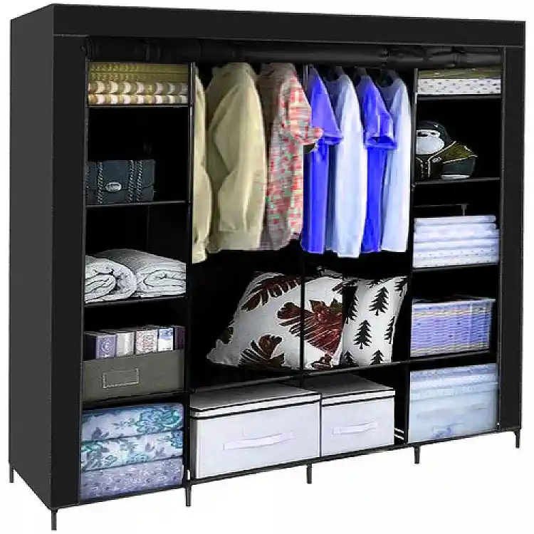 Πτυσσόμενη υφασμάτινη ντουλάπα 170 x 42 x 170 cm Ruhhy 23740
