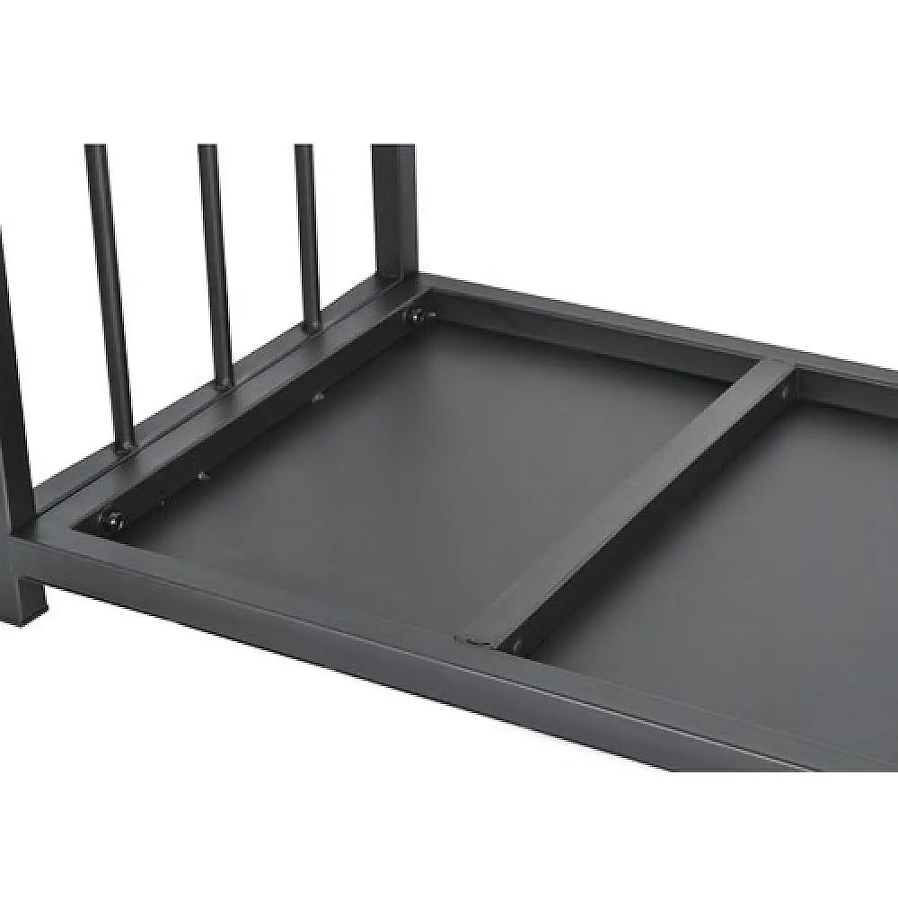 Καλάθι για τα Ξύλα Μαύρο 50,5x37x50cm Kaminer 24628