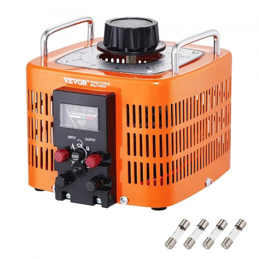 VEVOR  Μετασχηματιστής Ρυθμιστής Τάσης 3000VA 10A 0-300V AC KBBYQZZBS300V4UUVV7