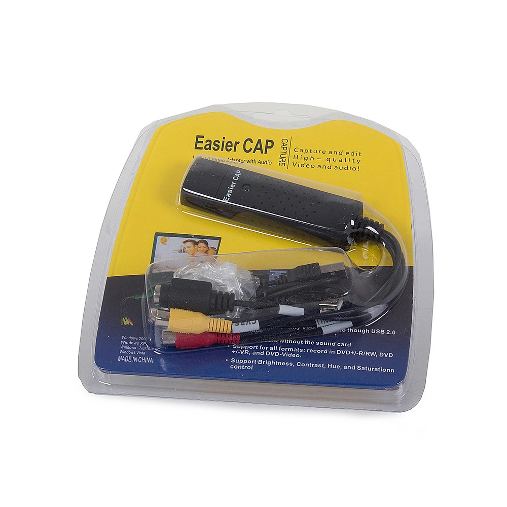 Μετατροπέας Σήματος VHS σε Υπολογιστή με USB Καταγραφικό Βίντεο AV 5907451321386 VERK GROUP Μετατροπέας Σήματος VHS σε Υπολογιστή με USB Καταγραφικό Βίντεο AV 5907451321386 VERK GROUP
