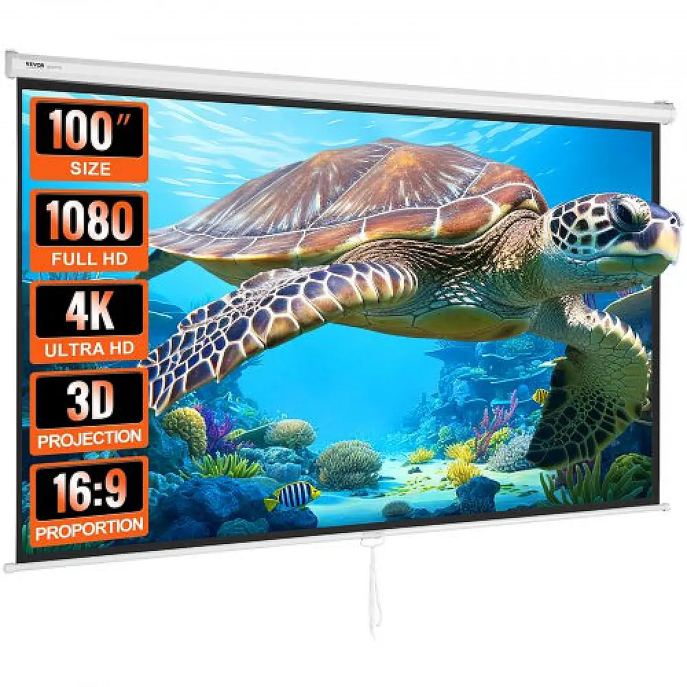 Οθόνη Προβολής VEVOR 100" 16:9 4K HD Αναδιπλούμενη  TYPM20SDSJ106BD6YV0