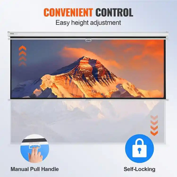 Οθόνη Προβολής VEVOR 100" 16:9 4K HD Αναδιπλούμενη  TYPM20SDSJ106BD6YV0