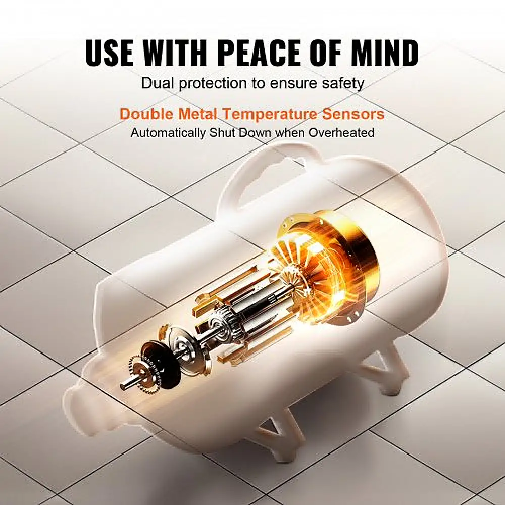 VEVOR Στεγνωτήρας Σκύλου 2000W, Ρυθμιζόμενη Ταχύτητα & Θερμοκρασία, 4 Ακροφύσια, Μαύρο  CWHGJSTS3640MLI0VV2