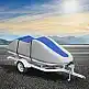 Κάλυμμα Jet Ski VEVOR, Αδιάβροχο 600D, Γκρι+Μπλε  MTTZ600D1261S5O7FV0
