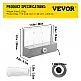 VEVOR Καταρράκτης Πισίνας με LED Φωτισμό 30x8x20cm, Ακρυλικός Καταρράκτης για Κήπο, Πισίνα, Πλατείες  SLPBPQAW300LG0001V2