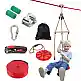 Σετ Zipline VEVOR 65 ft για Παιδιά & Ενήλικες, έως 500 lb, με Ζώνη Ασφαλείας, Κάθισμα & Χειρολαβή  SSHSTJ65YCNL00VV5V0