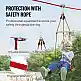 Σετ Zipline VEVOR 65 ft για Παιδιά & Ενήλικες, έως 500 lb, με Ζώνη Ασφαλείας, Κάθισμα & Χειρολαβή  SSHSTJ65YCNL00VV5V0