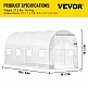 VEVOR Θερμοκήπιο Σήραγγας 15x7x7 ft με Γαλβανισμένους Στύλους, 2 Πόρτες & 8 Παράθυρα, Λευκό YDSDWSB1577FTL33VV0 VEVOR Θερμοκήπιο Σήραγγας 15x7x7 ft με Γαλβανισμένους Στύλους, 2 Πόρτες & 8 Παράθυρα, Λευκό YDSDWSB1577FTL33VV0
