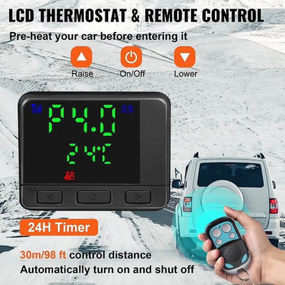 VEVOR 8KW Θερμαντήρας Ντίζελ, 12V, Για RV, Φορτηγό, Σκάφος, Τροχόσπιτο  ZCJRQ8KWXKHYJKG01V0