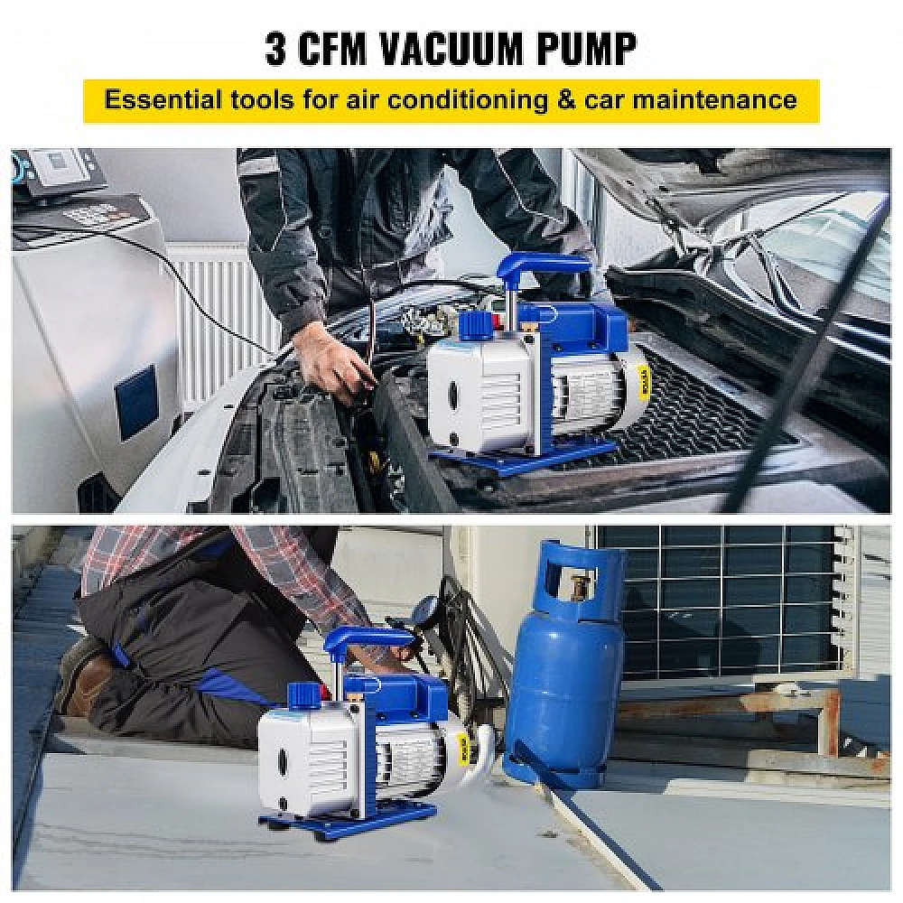 Αντλία Κενού 3CFM 1/3HP για Ψυκτικά R134a  3CFM1-3HPZKBOC001V2