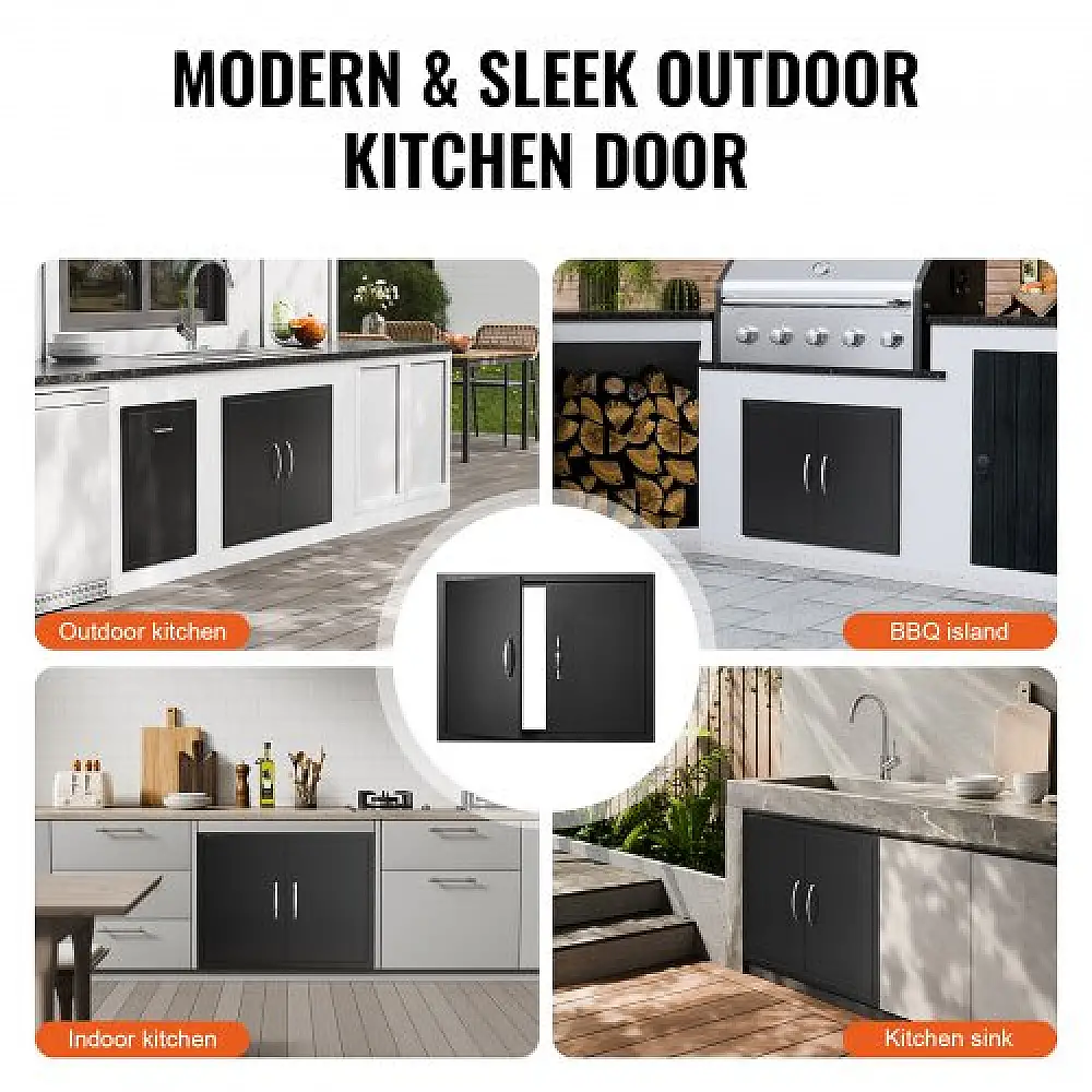 Πόρτα BBQ VEVOR 788x610mm Διπλή Εξωτερική Κουζίνα  SMMBSCJMHS31CL51JV0