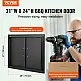 Πόρτα BBQ VEVOR 788x610mm Διπλή Εξωτερική Κουζίνα  SMMBSCJMHS31CL51JV0