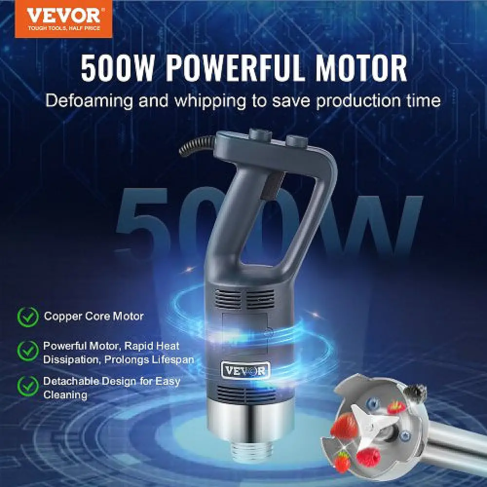 Επαγγελματικός Ραβδομπλέντερ VEVOR 500W για Σούπες & Σάλτσες  ZXSCJBQ500WBHM0FZV2