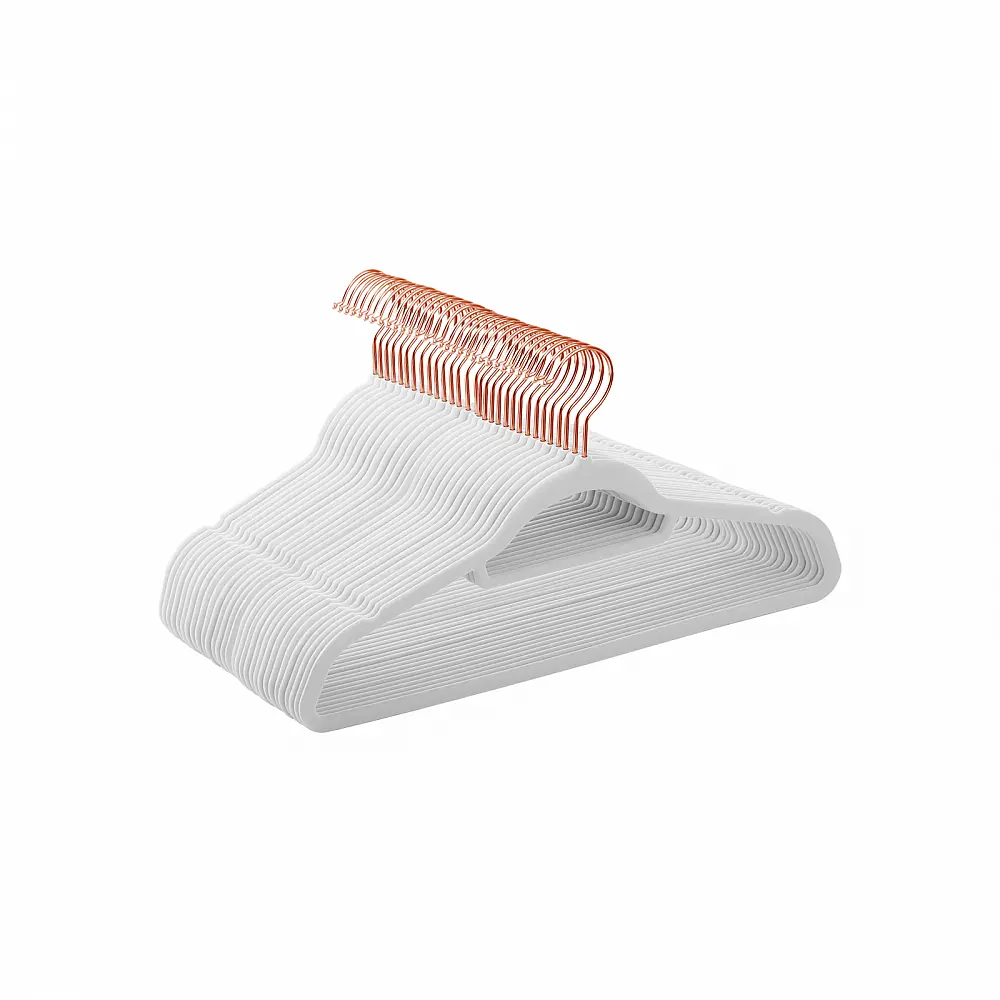 SONGMICS Σετ 30 τμχ Κρεμάστρες Premium Velvet - Ροζ Χρυσό, 0.6 cm, 43.5 cm - CRF021W01 
