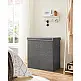 SONGMICS Καλάθι Απλύτων 142L Διπλού Διαμερίσματος 63 x 33 x 53 cm Σκούρο Γκρι, LCB002G02 