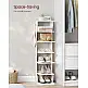 VASAGLE Zapatero Vertical 7 Niveles, Blanco 