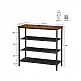 VASAGLE Βιομηχανική Ραφιέρα Παπουτσιών 4 Επιπέδων – Καφέ/Μαύρη, 73 x 30 x 73 cm, LBS035B01 
