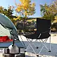 SONGMICS Σετ 2 τμχ Πτυσσόμενες Καρέκλες Camping 64 x 60 x 100 cm με Μπράτσα και Θήκη για Ποτήρι, Μέγιστο Βάρος 120 κιλά, Μπλε GCB02BU 