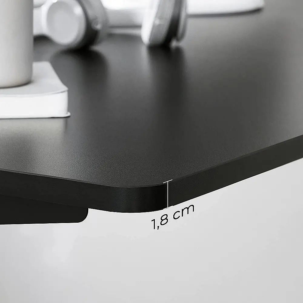 SONGMICS Ξύλινη Επιφάνεια για Ηλεκτρικό Γραφείο 120x60x1.8cm, Μαύρο LDB001B02V1 