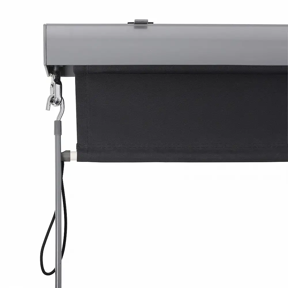 SONGMICS Κάθετο Ρολό Σκίασης-Τέντα 2.5 x 1.6 m. με αναδιπλούμενη κασέτα Γκρι, ,GSA165GY 
