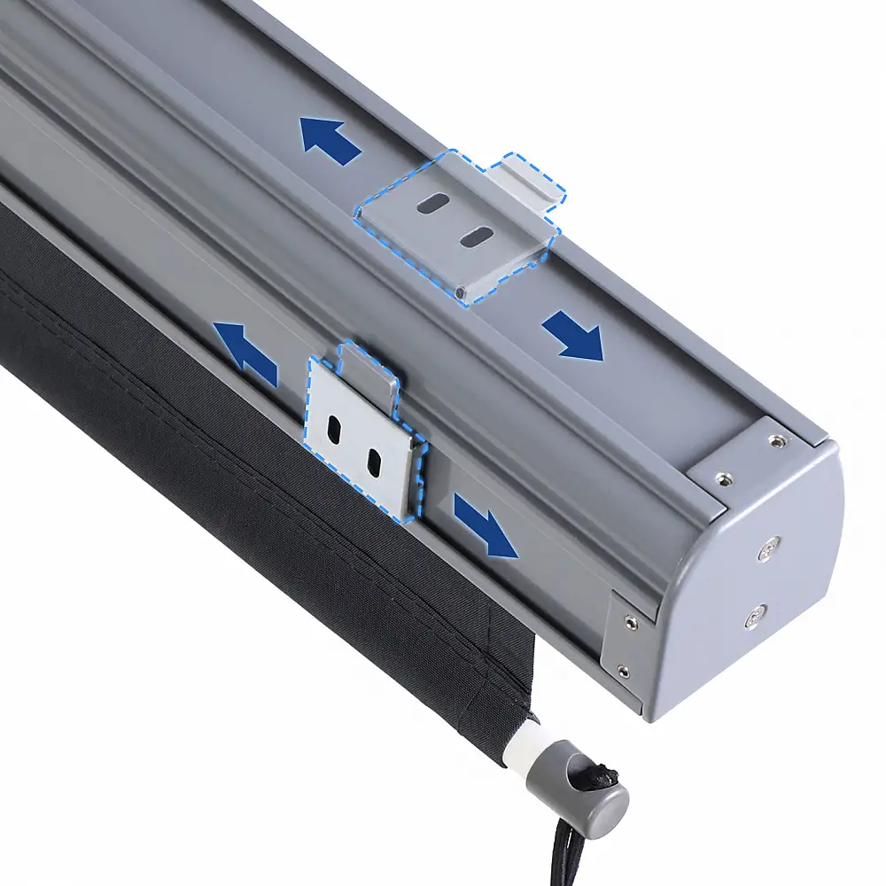 SONGMICS Κάθετο Ρολό Σκίασης-Τέντα 2.5 x 1.6 m. με αναδιπλούμενη κασέτα Γκρι, ,GSA165GY 