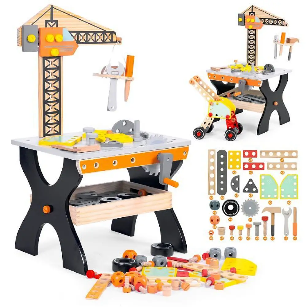 Παιδικός Ξύλινος Πάγκος Εργασίας 67x31,5x35 cm Ecotoys TL812003